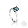 Златен дамски пръстен със син овален Шпинел 2.64ct.