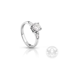 Годежен пръстен с Диамант 0.85ct. и брилянти 0.30ct.