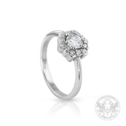Halo годежен пръстен с диаманти GIA452