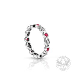 Златен пръстен с Рубини и Диаманти YP7783