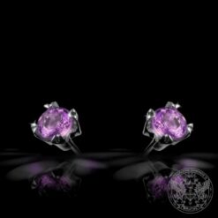 Златни обеци с Шпинел -1.20 ct. BR8139