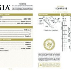 Alternative view of Годежен пръстен с диаманти YP8090GIA