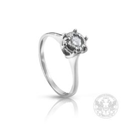 Годежен пръстен с диамант скрит монтаж YP10430