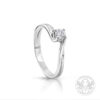 Годежен пръстен в бяло злато с брилянт 0.26 ct.
