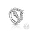 Невероятен пръстен-халка с диаманти 1.30ct. BR637