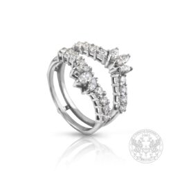 Невероятен пръстен-халка с диаманти 1.30ct. BR637