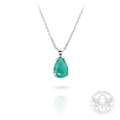 Златна висулка с централен Изумруд 2.38ct.