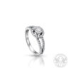 Годежен пръстен с Диамант 0.175ct. и странични брилянти