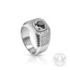 Златен мъжки пръстен с Централен черен диамант - 1.05 ct.