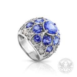 Бутиков пръстен с Танзанит и брилянти BR609