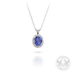 Златен медальон с централен Танзанит - 1.85ct.