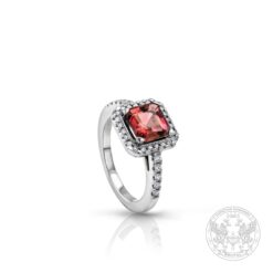 Пръстен бяло злато с централен Турмалин 1.51ct