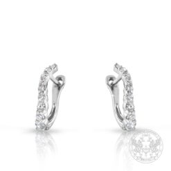 Диамантени обеци от бяло злато BR9665