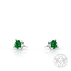 Обеци в бяло злато с Перидот 0.55 ct.BR2789