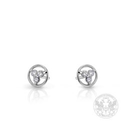 Дамски обеци в бяло злато с брилянти BR9148