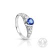 Бутиков пръстен с танзанит и странични диаманти BR351