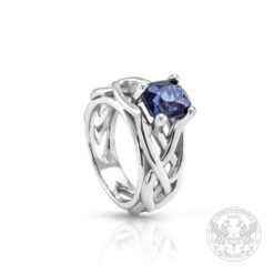 Дамски пръстен със синьо-виолетов Шпинел 2.77ct