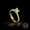 Годежен пръстен с диамант от жълто злато BR1081CGL