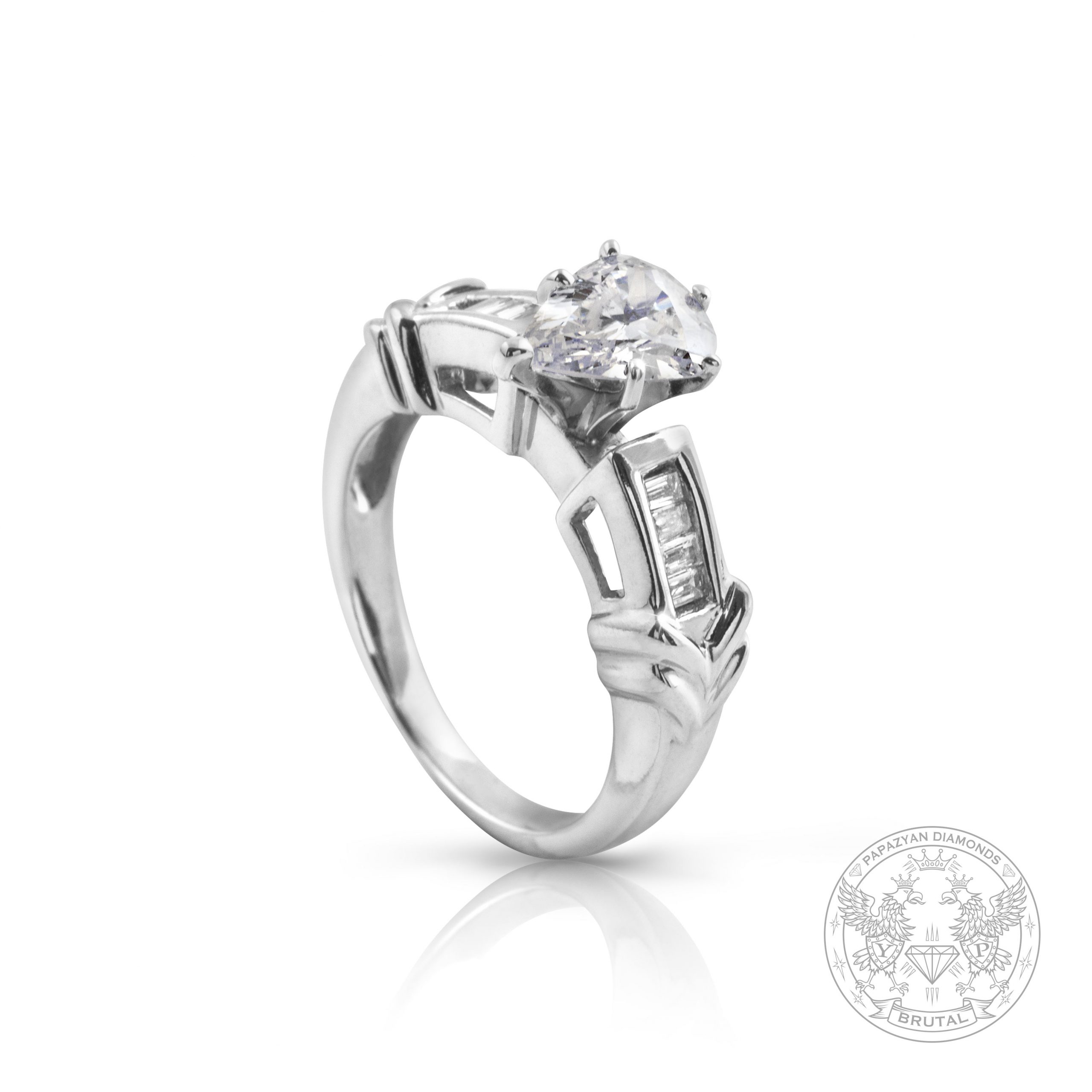 Бутиков годежен пръстен с диаманти BR625