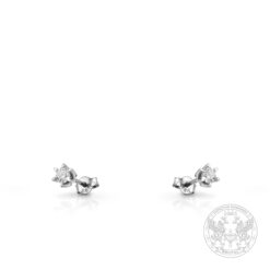 Класически модел дамски обеци с диаманти 0.31