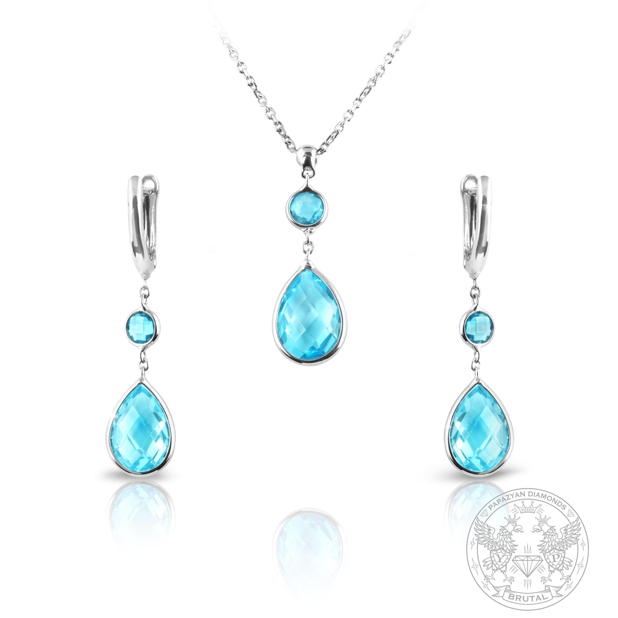 Дамски комплект с топази BR291