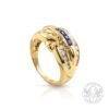 Дамски пръстен със сапфири и брилянти BR644