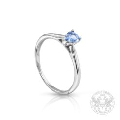 Годежен пръстен с естествен сапфир 0.49к