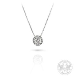 Halo диамантено колие с 0.17ct. централен брилянт BR7227