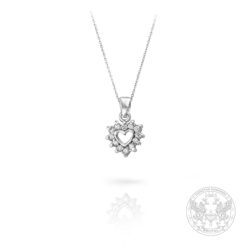 Златен медальон сърце с Диаманти BR7825