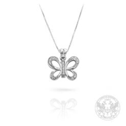 Златна висулка Пеперуда с диаманти 0.15ct. YP8087