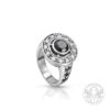 Дамски златен пръстен с черен Диамант 1.50ct. и Брилянти