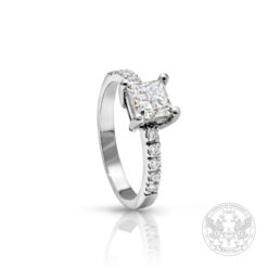Годежен пръстен с централен Princess Диамант – 0,91 ct. BR1231GIA