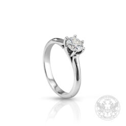 Годежен пръстен от бяло злато с диамант 0.70 ct.- BR1115