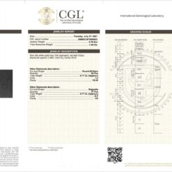 Alternative view of Дамски пръстен-халка с 1.48ct. диаманти BR6173