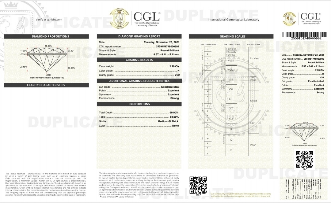 Бутиков дамски пръстен с брилянти и централен диамант 2.20 ct. - Image 2
