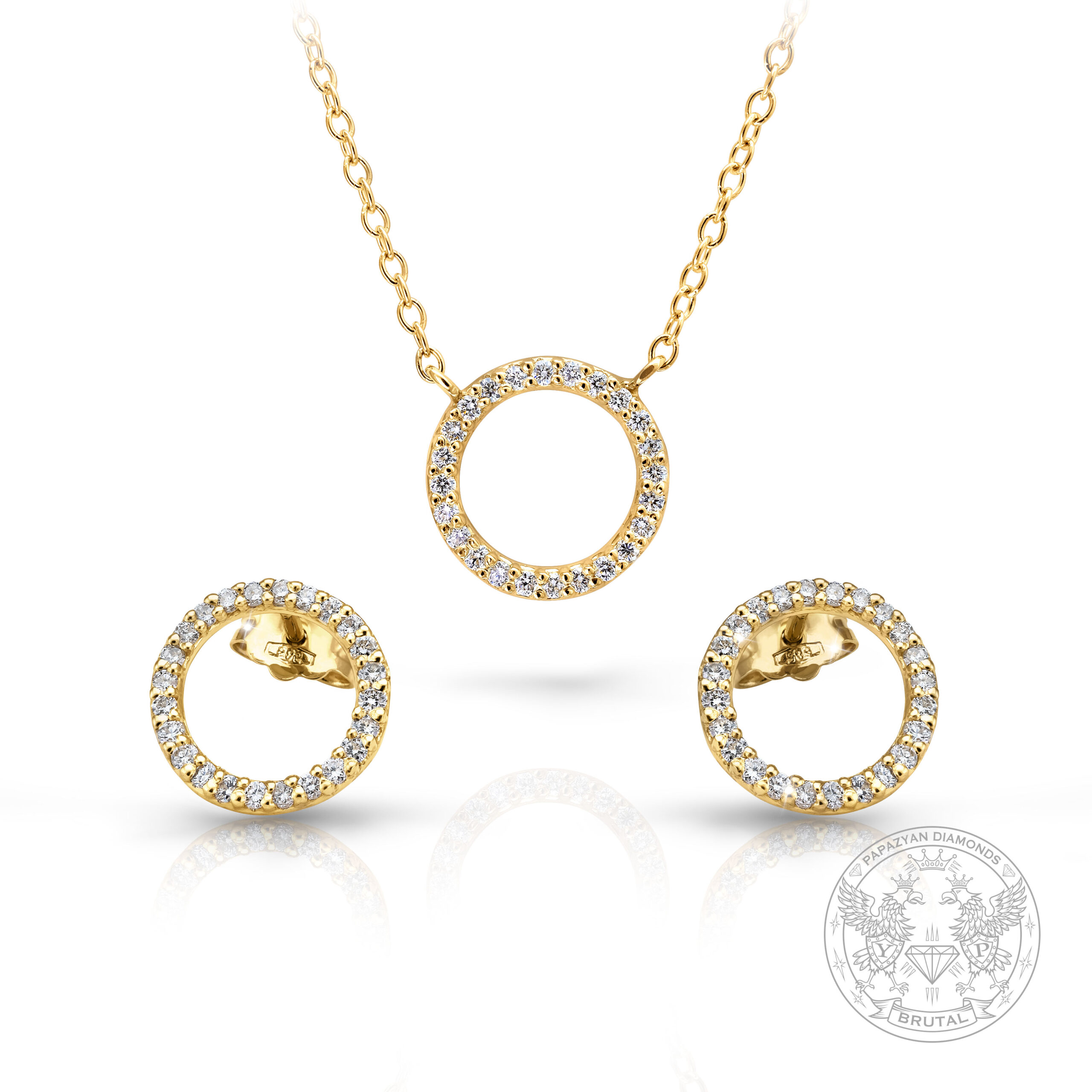 Златни обеци с Диаманти BR6901 - Image 2