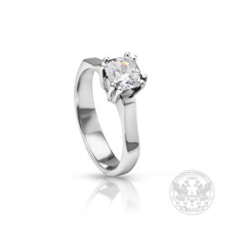 Годежен пръстен, бяло злато с Диамант 0,90ct.