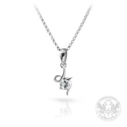 Дамски медальон с бял Топаз YP7865