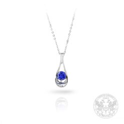 Дамски медальон със син Иолит BR438