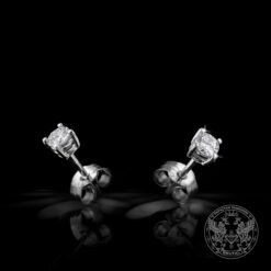 Класически обеци в бяло злато и Брилянти 0.49ct.-BR4676