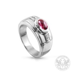 Пръстен с рубин и диаманти BR820 / 18K