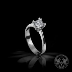 Класически годежен пръстен с брилянт 0.35ct. GIA