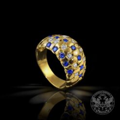 Пръстен с Диаманти и Сапфири