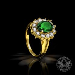 Пръстен с Турмалин и Диаманти BR4751