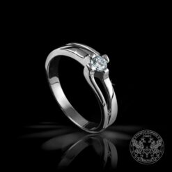 Годежен пръстен от бяло злато с диамант BR4569