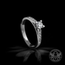Годежен пръстен с централен Диамант - 0.30 ct