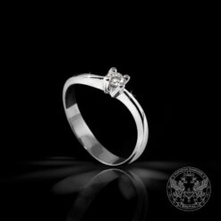 Годежен пръстен с централен Диамант - 0.11 ct.