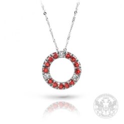 Златен медальон с диаманти и гранати