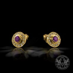 Зашеметяващи обеци с Рудолит и Брилянти