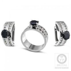 Комплект бутикови бижута с диаманти